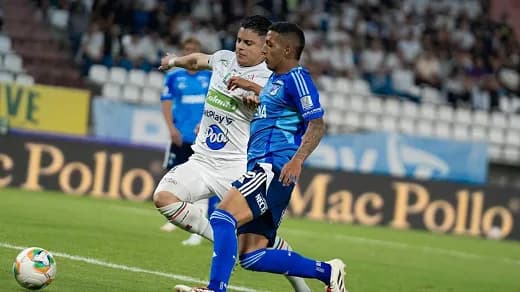 Millonarios repartió puntos con Once Caldas de local y Medellín le ganó y dejó sin opciones al Junior en los cuadrangulares de la Liga