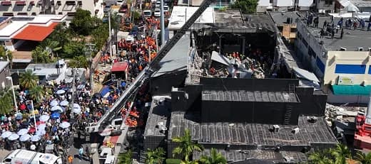 Se elevó a 226 los muertos por el desplome del techo de la discoteca dominicana Jet Set