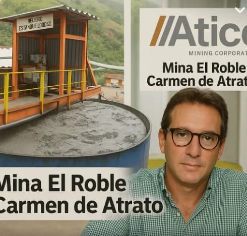 Atico Mining (la que no pagaba regalías en Colombia), levantó US$2,41 millones para inyectar en su proyecto de cobre El Roble en Chocó