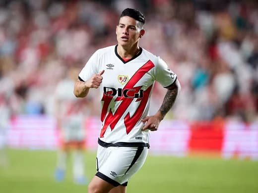 James Rodríguez terminó su contrato con el Rayo Vallecano y es agente libre para escuchar ofertas