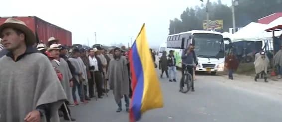 Boyacá, Santander, Córdoba, Caldas, Cundinamarca, Norte de Santander y Antioquia, los departamentos en donde persisten los bloqueos por cuenta del paro minero y campesino