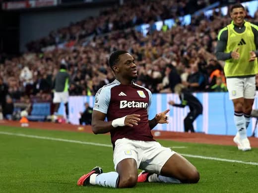 El delantero colombiano Jhon Jader Durán marcó gol en la remontada del Aston Villa sobre el Everton