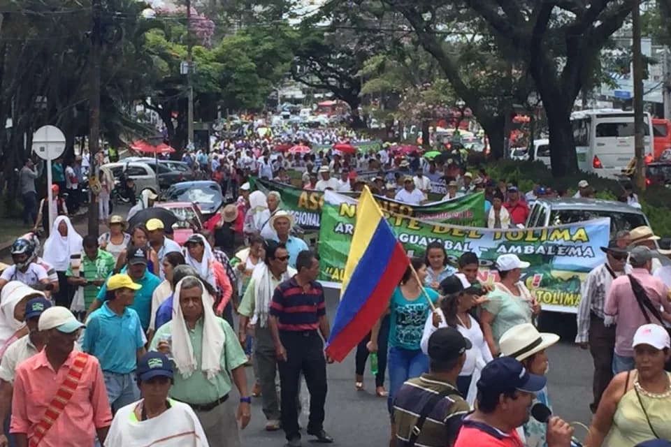 Arroceros del Tolima iniciaron paro nacional indefinido con bloqueos escalonados de seis horas de cierre de las vías