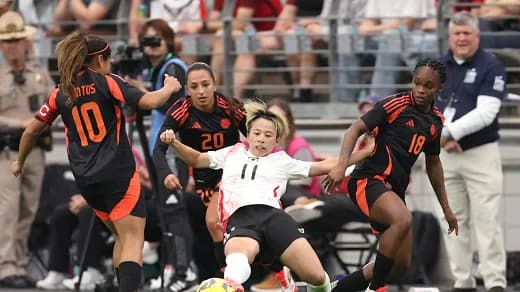 Japón goleó cuatro a uno a la Selección Colombia en la SheBelieves Cup