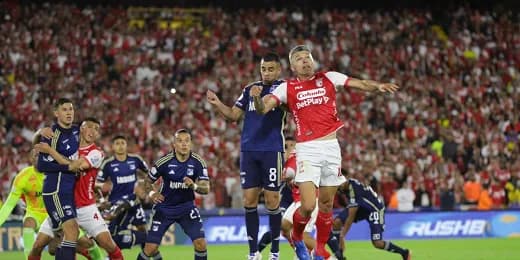 Millonarios le ganó a Santa Fe por la mínima diferencia en Bogotá y Alianza FC empató frente Patriotas por la fecha 15 de la Liga Betplay