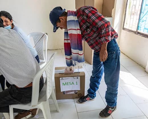 Con normalidad y con fuertes medidas de seguridad se abrieron las urnas para la elección atípica de alcalde en Aguachica, Cesar