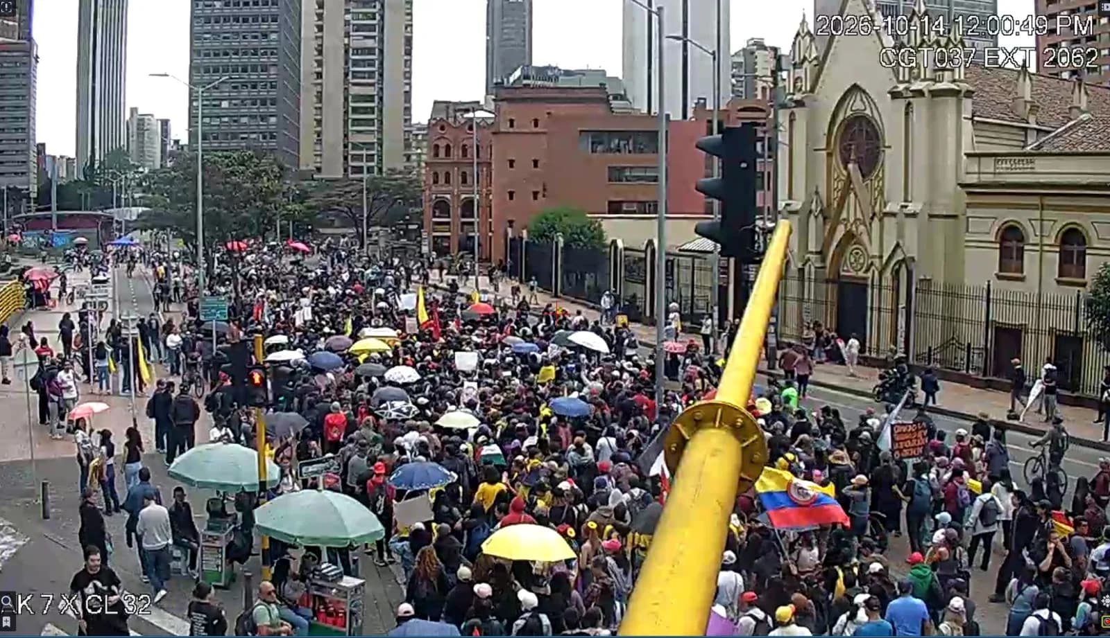 Manifestaciones afectan a 200.538 usuarios de TransMilenio en Bogotá