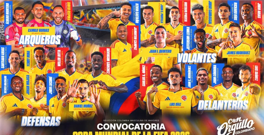 Juan Camilo "Cucho" Hernández y Juan Camilo Portilla, novedades de Colombia en la lista definitiva de Colombia para el Mundial 2026