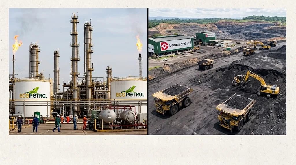 Ecopetrol y Drummond repiten como las empresas con presencia en Colombia que más vendieron al exterior en el primer semestre de 2026; Federacafé se ubicó cuarta