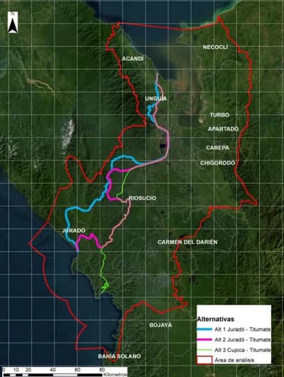 Un mil 48 millones de pesos para el estudio del Corredor Férreo Interoceánico en Colombia (unirá las costas del Atlántico y el Pacífico entre Cupica y Juradó)