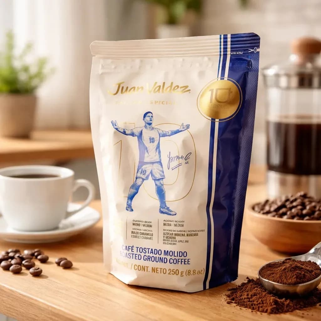 Juan Valdez y James Rodríguez sellan alianza para lanzar edición especial de café 100 % colombiano antes del Mundial