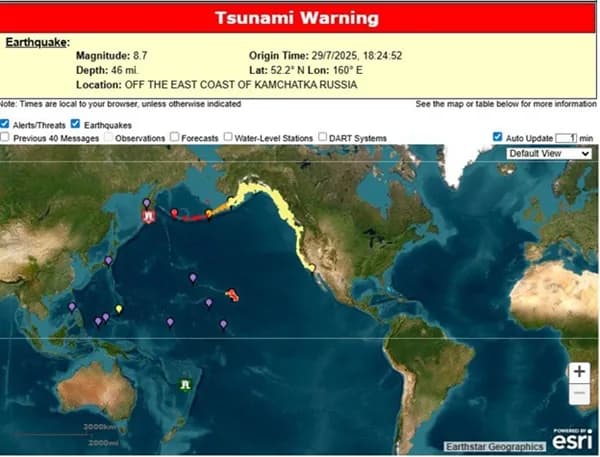 Un terremoto de magnitud 8,7 sacudió la costa de Kamchatka, Rusia: activó alertas de tsunami  en Alaska, Hawái y otras islas del Pacífico