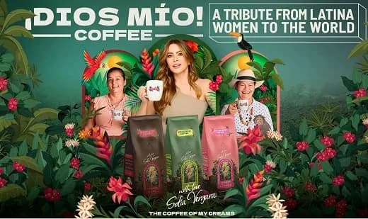 A partir del julio del 2025, ¡Dios Mío! Coffee (marca de Sofía Vergara) se venderá en supermercados físicos de Estados Unidos