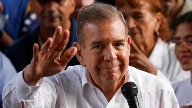 El venezolano Edmundo González Urrutia se reunió con Javier Milei en Argentina, en la primera parada de su gira internacional de cara al diez de enero