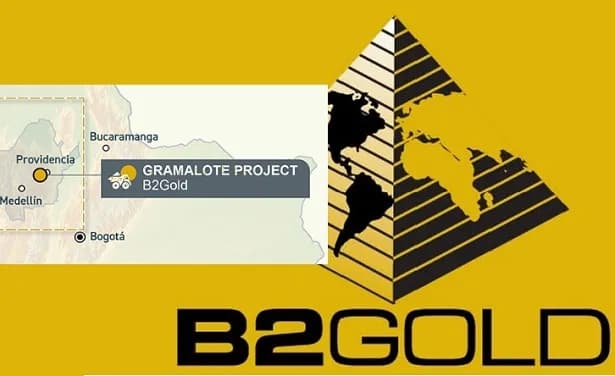 28 millones de dólares destinará en 2025 minera B2Gold a culminar el estudio de factibilidad sobre su proyecto aurífero Gramalote, en Antioquia