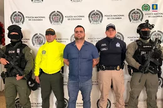Capturan en Cali a Johan Michael García Rojas, alias 'Gallina', cabecilla del Tren de Aragua: era buscado con circular roja de Interpol