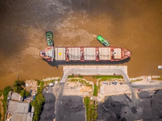 Puerto Barranquilla inauguró con una motonoave el "Muelle 0" para la exportación de coque