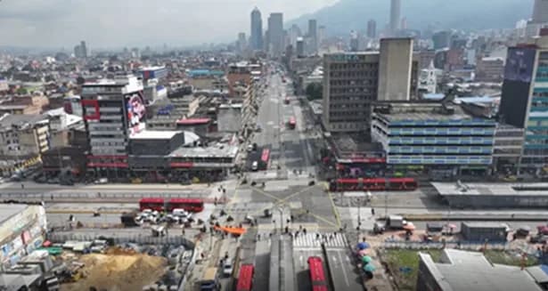 Por obras del Metro de Bogotá, el tráfico mixto no podrá circular por la Caracas entre las calles 13 y 19 y el cruce en la calle 17 permanecerá cerrado