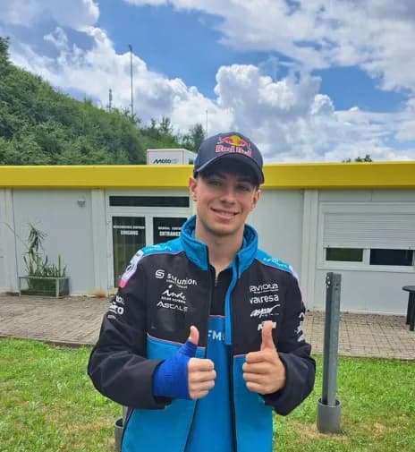 David Alonso sufrió accidente en el GP de Alemania por Moto2: va en el puesto 16 en la general