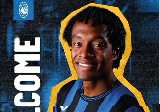 Juan Guillermo Cuadrado fue oficializado como nuevo jugador del Atalanta de Italia
