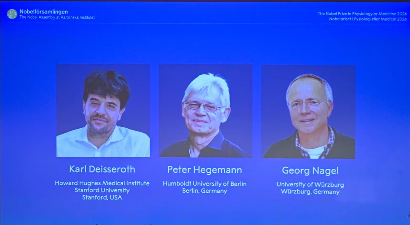 Tres fueron los ganadores del Premio Nobel de Medicina por desarrollar la optogenética