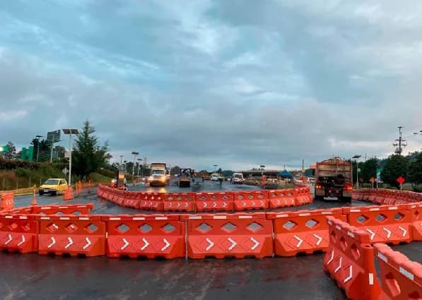 Cierre en la glorieta que busca mejorar la movilidad desde Medellín hacia el aeropuerto José María Córdova de Rionegro