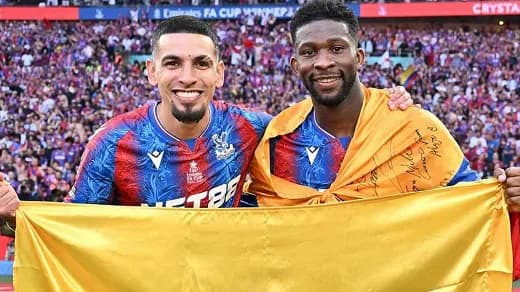 Los futbolistas colombianos Daniel Muñoz y Jefferson Lerma se coronaron campeones de la Community Shield con el Crystal Palace