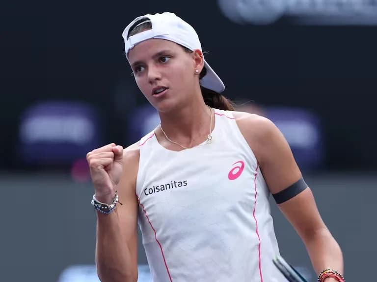 La tenista colombiana Emiliana Arango ganó y está en la final del WTA 500 de Guadalajara