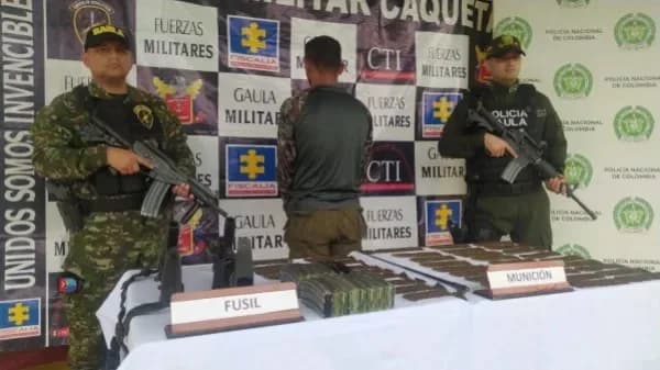 La Policía Nacional capturó a dos integrantes de la estructura Teófilo Forero en el Caquetá implicados en casos de extorsión