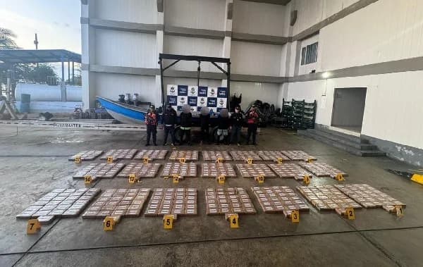 Armada de Colombia incautó 554 kilos de cocaína avaluada en más de US$18 millones