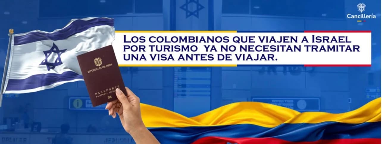 Restablecen exención de visa entre Colombia e Israel