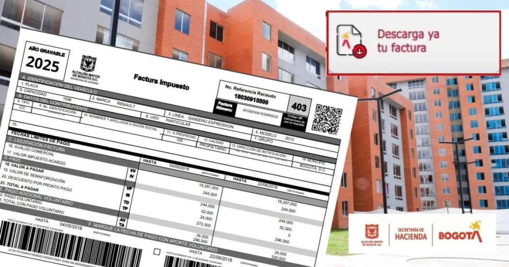 Contribuyentes del predial por cuotas en Bogotá tienen hasta el dos de octubre para realizar el tercer pago